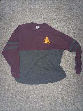 Women’s ASU Crewneck Sweater - Maroon, Gold, Charcoal